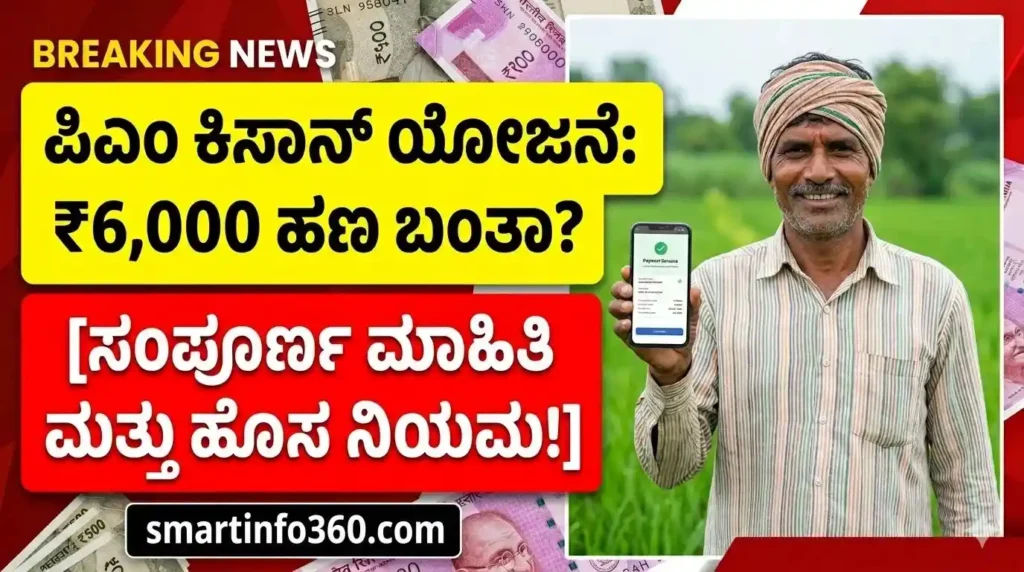 PM Kisan Samman Nidhi Yojana Beneficiary Status 2026 - 6000 Complete Details Kannada