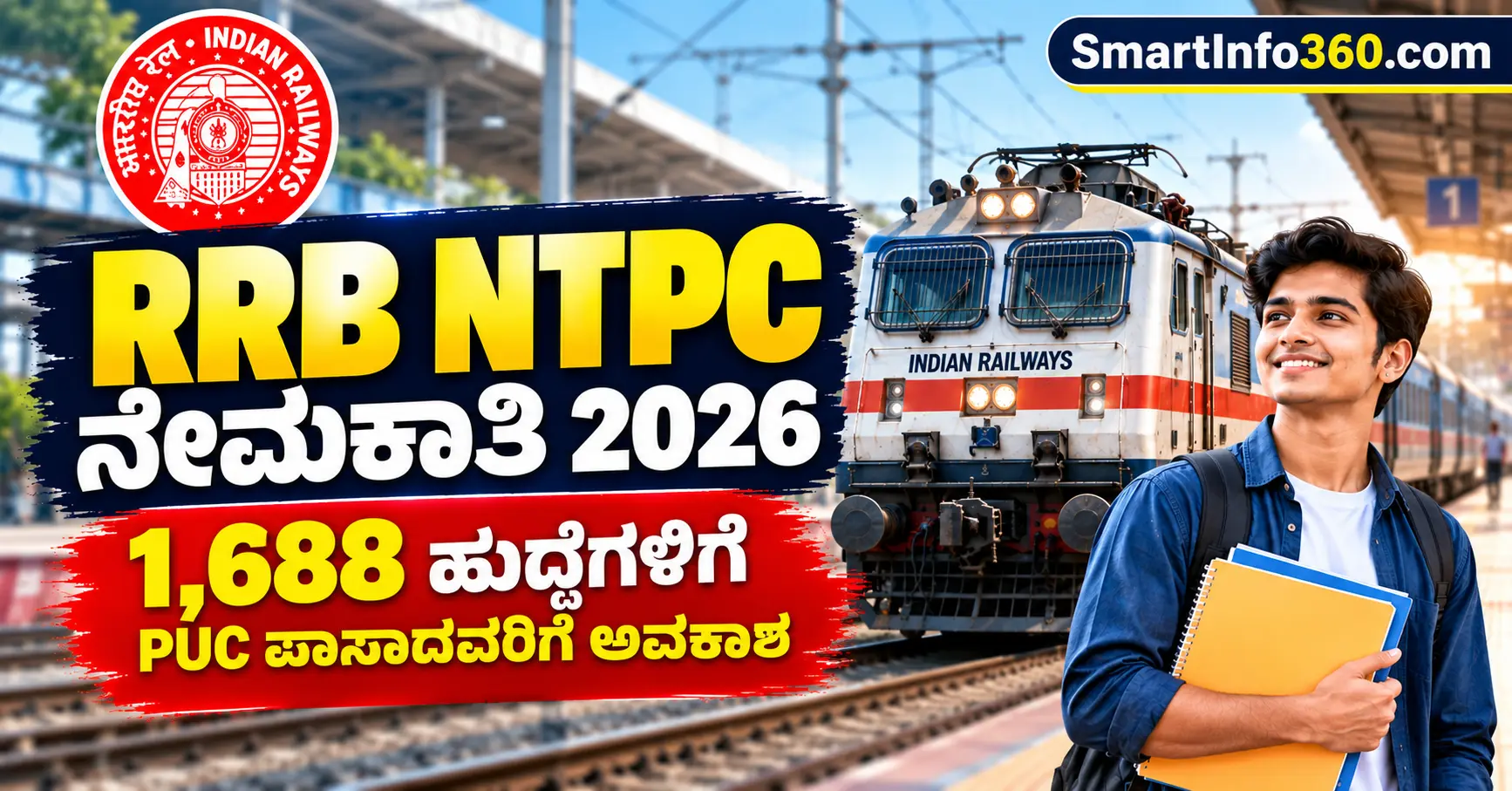 RRB NTPC Recruitment 2026 – 1688 Railway Vacancies